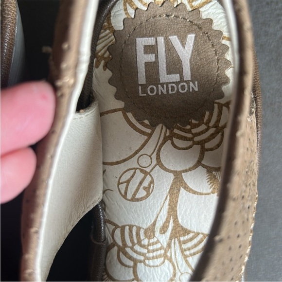 Fly London YLVA Slingback Open Toe Lace Up Wedge Heels Size 37 - Picture 5 of 12